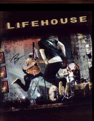 lifehouse autographed poster